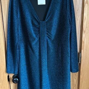 BloomChic Sparkling Blue Long-Sleeve Dress